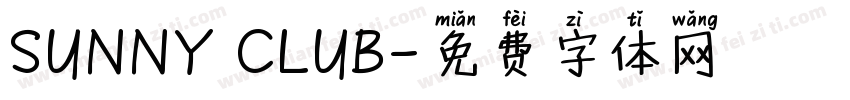 SUNNY CLUB字体转换